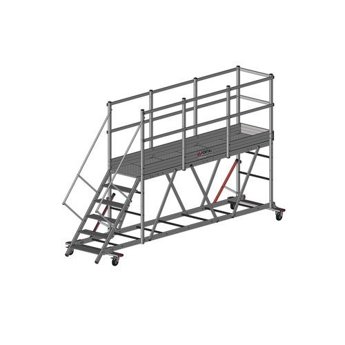 Plateforme de travail - F809000 series - FORTAL - mobile / pour déchets