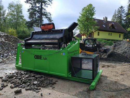 Crible mobile - DB-40LA - dbe.sk - vibrant / pour produits en vrac / compact