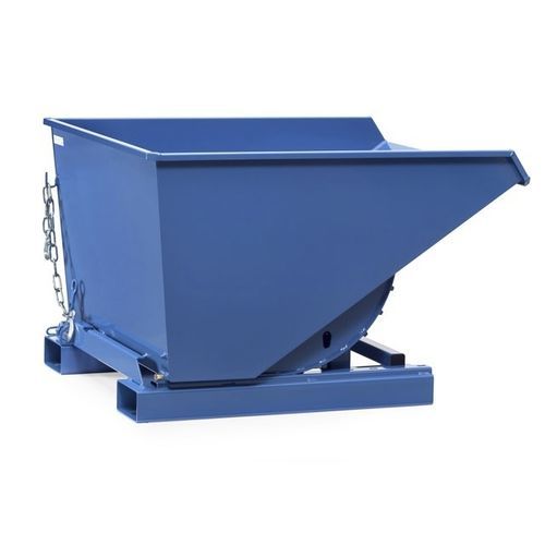 Benne à déchets auto-basculant - HDF Emballages - en acier / avec roues