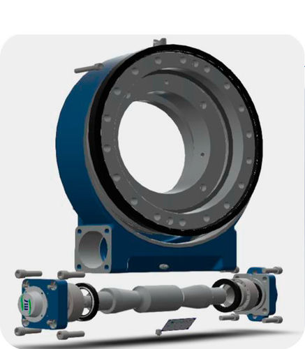Système d'entraînement rotatif à couronne d'orientation - Tecma Drive - à vis sans fin / à mouvement combiné / pour traqueur solaire