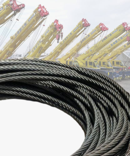 Câble de levage pour grue sur terrain difficile - C.F.WIREROPE, LTD - pour grue télescopique / en acier / souple