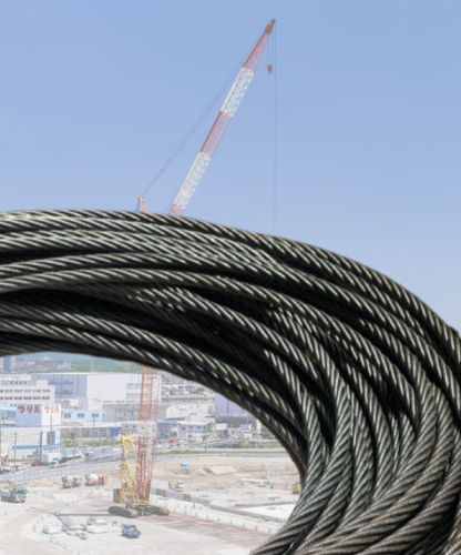 Câble de levage pour grue tout terrain - C.F.WIREROPE, LTD - en acier / souple / confectionné