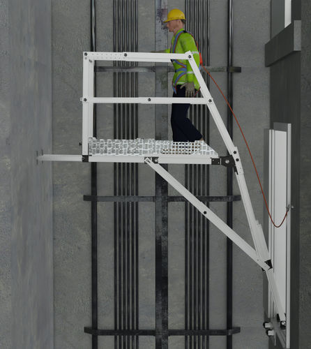Échafaudage mobile - DSW SOLUTIONS - de façade / d'accès à la cage d'ascenseur / modulaire