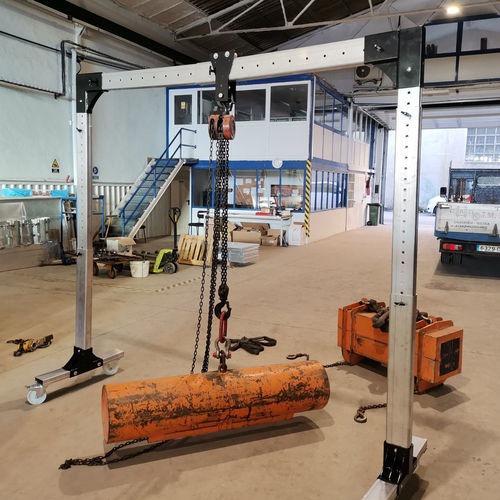 Portique mobile - DSW SOLUTIONS - pour les travaux de génie civil / en aluminium / léger