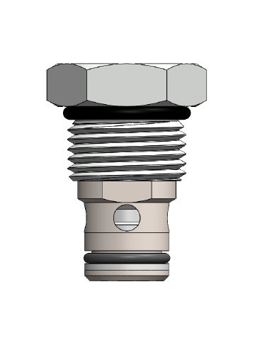Clapet anti-retour à soupape - CV10-P0 - Hydrabase - à cartouche / compact / normalisé