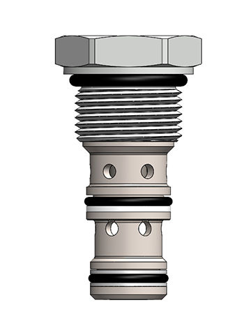 Clapet anti-retour à ressort - HPC10 - Hydrabase - à cartouche / à piston / à visser