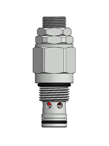 Soupape de décharge compacte - HRV09-P0 - Hydrabase - à visser / hydraulique / standard