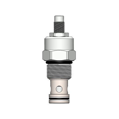 Vanne à pointeau - NV12-P0 - Hydrabase - hydraulique / de réglage / à visser