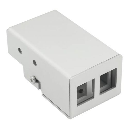 Enceinte pour rail DIN - 21814.AL-2P - AIXONTEC - rectangulaire / en aluminium / pour câble électrique