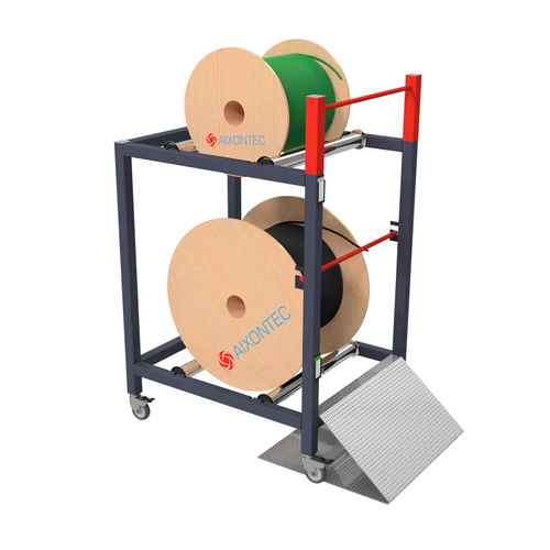 Chariot pour touret - DRUMBoy Twins - AIXONTEC - de stockage / à roulettes / pour l'industrie