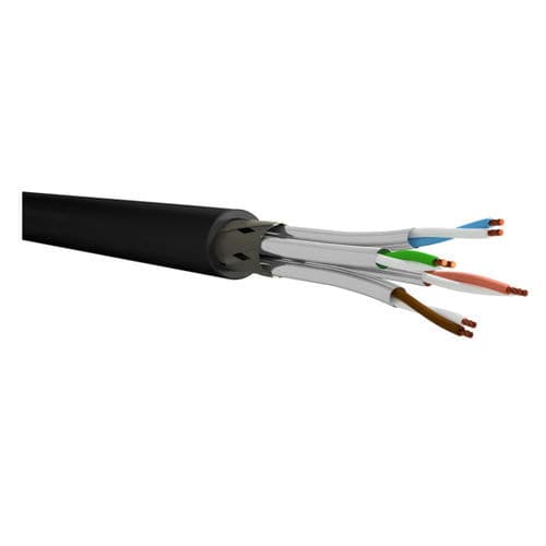 Câble électrique de données - 10230.BK - AIXONTEC - audio/vidéo / S/FTP / à retardateur de flamme