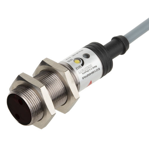 Détecteur photoélectrique à réflexion directe - EO1804NPAS - Carlo Gavazzi Automation SpA - cylindrique / infrarouge / IP67