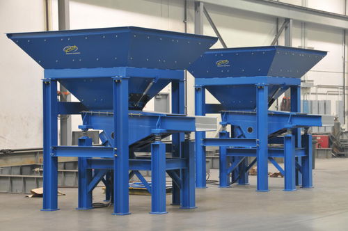 Alimentateur à bande - Action Vibratory Equipment - centrifuge / pour produits en vrac / pour pièces