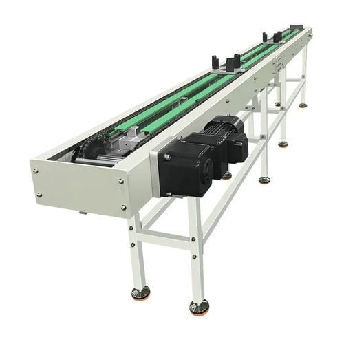 Convoyeur à chaînes - Kunshan Bifa Automation Technology Co., Ltd. - à chaîne à tablettes / horizontal / en auge