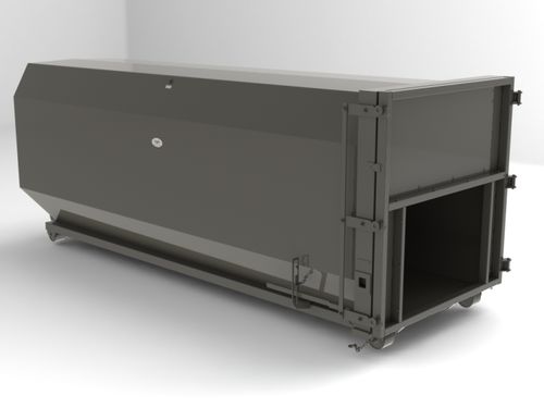 Conteneur à déchets en acier - RO series - Cram a lot - de chargement arrière / pour déchets encombrants / mobile