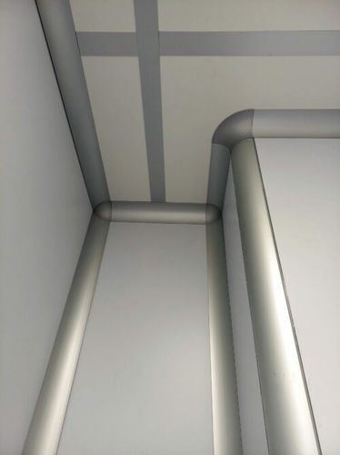 Profilé en aluminium peint - Cleanroom Italia srl - rond