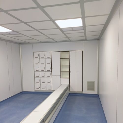 Vestiaire en acier inoxydable - Cleanroom Italia srl - en HPL / automatique