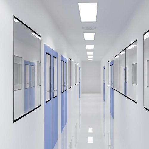 Porte tournante - CLEAN ROOM DESIGN d.o.o. - en aluminium / pour l'intérieur / d'accès