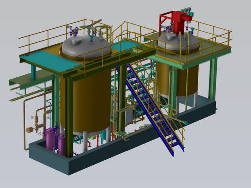 Réacteur batch - Cukurova Muhendislik Elektrik Elektronik Mak. San.ve tic. A.S. - de process / sur mesure / refroidi