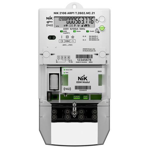 Compteur d'énergie électrique monophasé - 2106 - NIK Electronics - sur rail DIN / RS-485