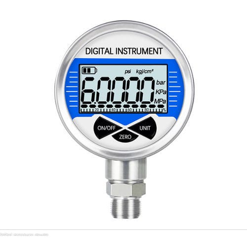 Manomètre avec afficheur LCD - YK60 - Xi'an Yunyi Instrument Co., Ltd. - NPT 1/4 / en acier inoxydable / pour gaz