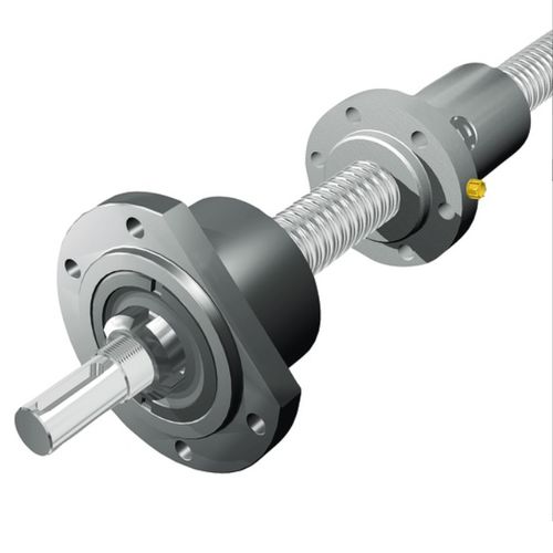 Support de palier pour vis à billes - FLBU series - FLI - France Linéaire Industrie - axial / à roulement à billes à contact oblique / en acier bruni