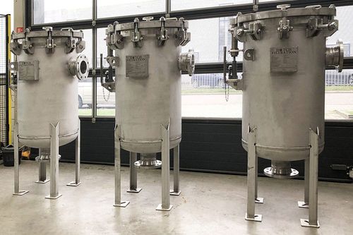Carter de filtre à sac - Dutch Filtration BV - pour fluide / pour eau / en acier