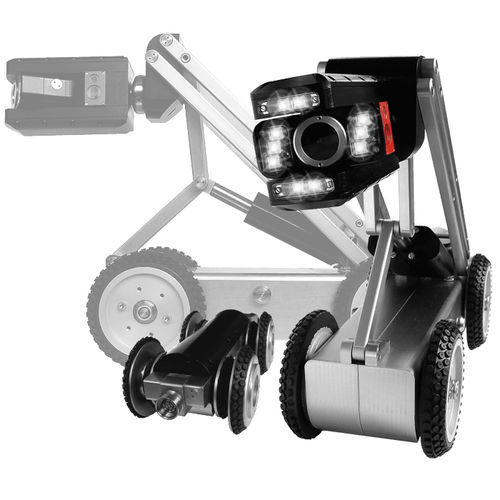 Robot d'inspection à roues - Zikmund electronics s.r.o. - vision à 360° / étanche / pour canalisations