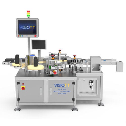 Machine d'étiquetage automatique - BLS-100 - VISIOTT Teknoloji San. Ve Tic. Ltd. Sti. - pour bouteilles / pour l'industrie pharmaceutique / pour l'industrie agroalimentaire