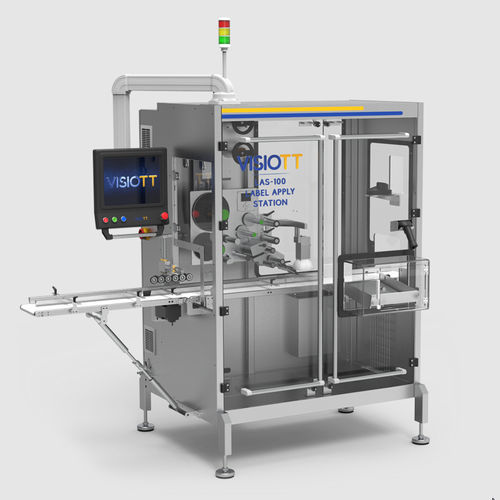 Système d'étiquetage automatique - LAS-100 - VISIOTT Teknoloji San. Ve Tic. Ltd. Sti. - pour emballage / pour l'industrie pharmaceutique / pour l'industrie agroalimentaire