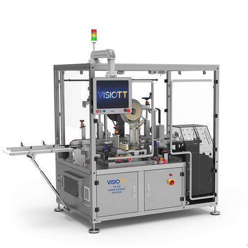 Système d'étiquetage infalsifiable - TE-100 - VISIOTT Teknoloji San. Ve Tic. Ltd. Sti. - automatique / pour l'industrie pharmaceutique / à haute vitesse