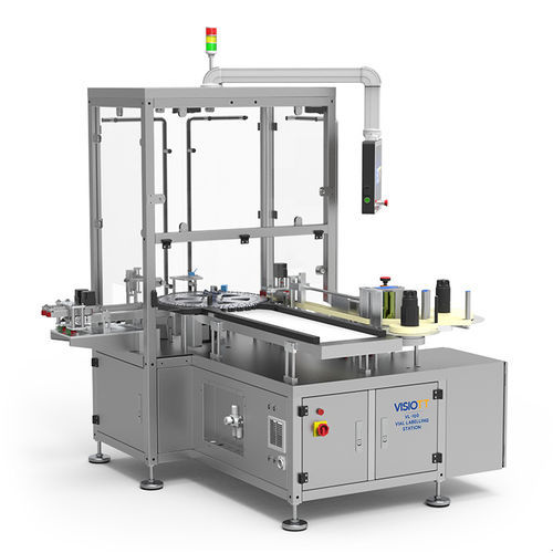 Machine d'étiquetage pour flacon - VL-100 - VISIOTT Teknoloji San. Ve Tic. Ltd. Sti. - automatique / à haute vitesse