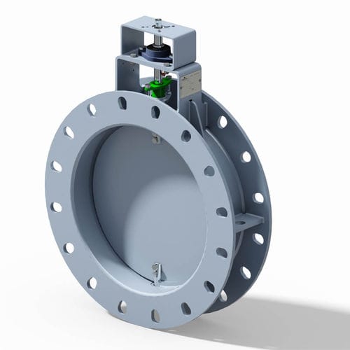 Vanne papillon - AMM701 - AMMtech Srl - manuelle / pour biogaz / avec bride