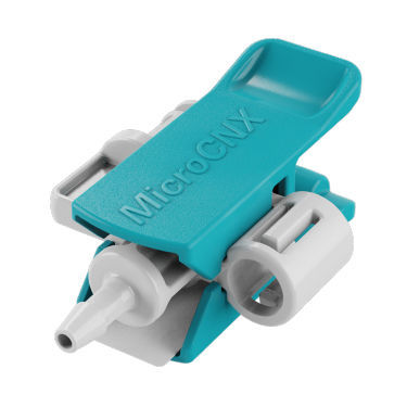 Connecteur de tube carré - MicroCNX™ - Aseptic Group SAS - en plastique / rapide