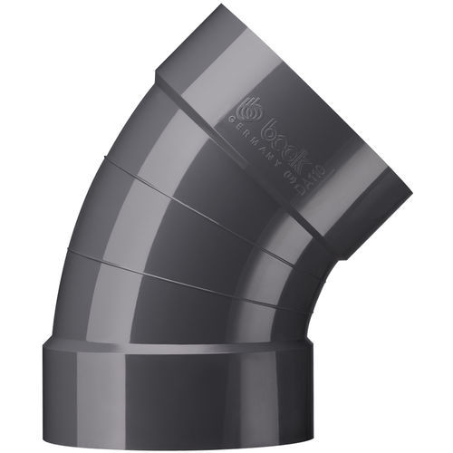Coude de tuyauterie en PVC - Beck Kunststoffverformungs GmbH - 45°