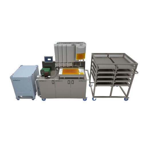 Ligne de remplissage de sacs - Strikebox Innovations limited - automatisée / pour liquides / pour l'industrie pharmaceutique
