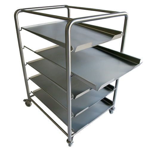 Chariot de stockage - Strikebox Innovations limited - de manutention / en acier inoxydable / en plastique