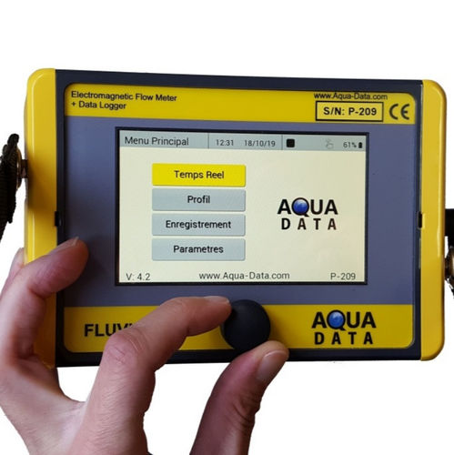 Courantomètre électromagnétique - Fluvia - COMETEC SA - volumique / pour eau / portable