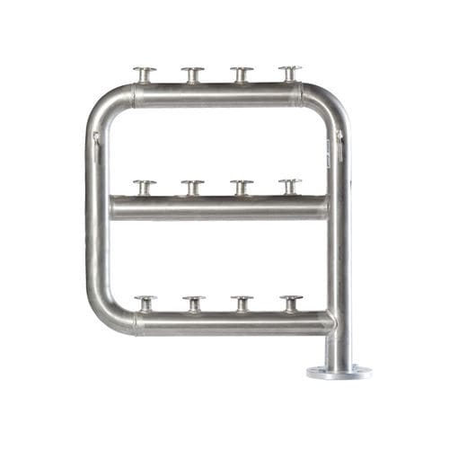 Manifold multivoie - BH002 - Baterias Gatell S.A - en inox / à bride / d'eau