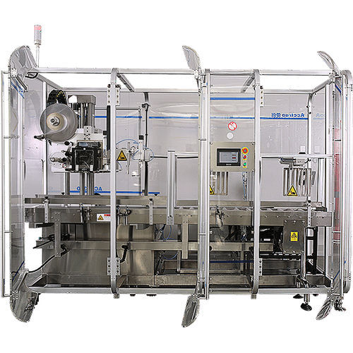 Système d'étiquetage automatique - Beijing Acctrue Technology Co., Ltd. - semi-automatique / de cartons / pour applications sur le dessus