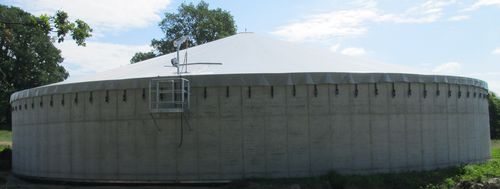 Couverture de cuve de stockage avec membrane double - Nesemeier GmbH - pour biogaz