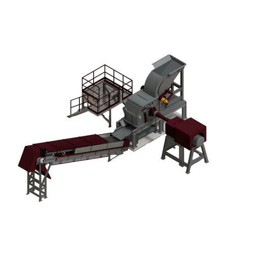 Broyeur de déchets - FR 910  - Parfer Siti srl - pour métaux / à marteaux / horizontal