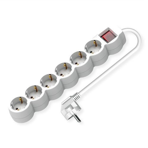 Multiprise avec interrupteur - 19990955 - SECOMP Electronic Components GmbH - avec voyant lumineux / CEE / 6 prises
