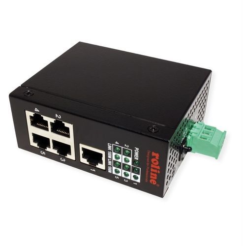 Commutateur Ethernet non administrable - 21131155 - SECOMP Electronic Components GmbH - 5 ports / fast ethernet / sur rail DIN