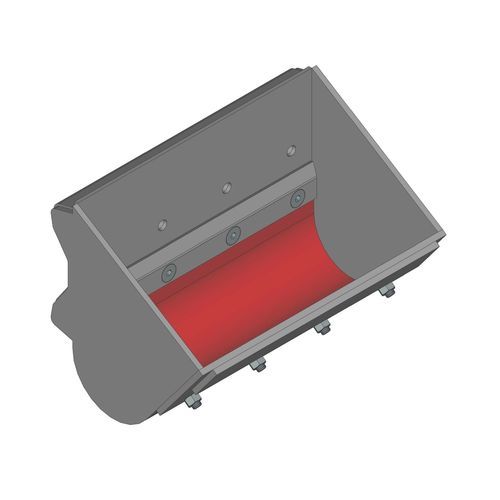 Godet d'élévateur en argile - MEXGOS Sp. z o.o. - en inox / en caoutchouc / pour forte charge