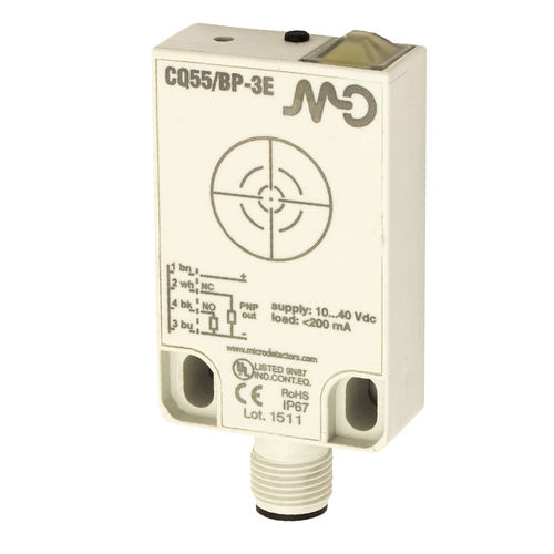 Capteur de proximité capacitif - CQ55 series - DATASENSING - plat / rectangulaire / PNP