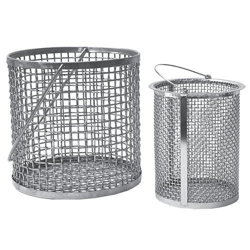 Panier en maille d'acier inox - 48-D0612/A series - CONTROLS S.p.A. - en inox / avec cadre en métal / cylindrique