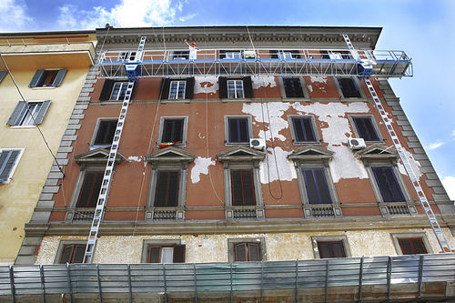 Plateforme sur mât légère - T 16 - SALERNO PONTEGGI S.R.L. - mono-mât / bi-mât