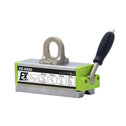 Aimant de levage permanent à commutation manuelle - FX-V400 - Flex Lifting Cranes by AxA Group S.r.l. - pour poutrelle / pour profilés / résistant aux hautes températures