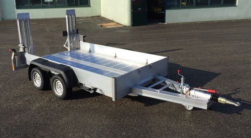 Remorque porte-engin - FLY 35 Base - DEFINITIVE CLM SRL - pour matériel industriel / de chantier / à 2 essieux